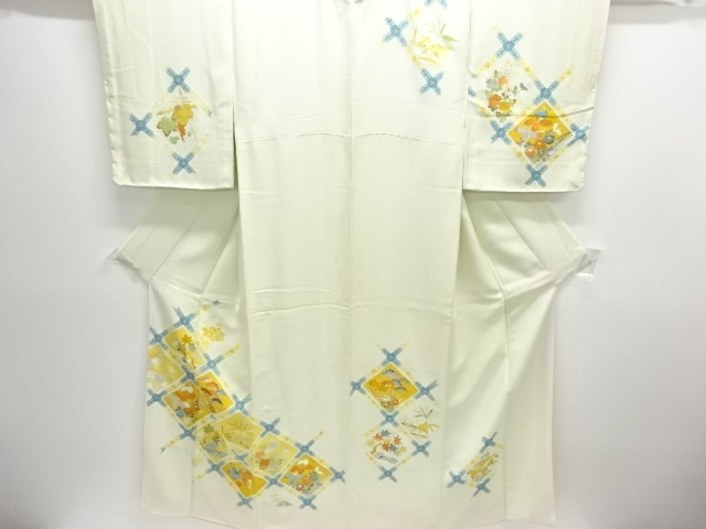 JAPANESE KIMONO / FLORAL EMBROIDERY HOMONGI